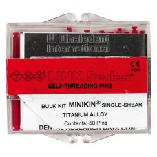 TMS LINK (Plus) (Minikin), Parapulpális csap, piros, biokompatibilis, Titán, 0,425 mm, 50 darab
