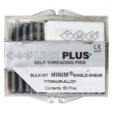 TMS LINK (Plus) (Minim), Parapulpális csap, szürke, biokompatibilis, Titán, 0,525 mm, 60 darab