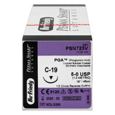 Nahtmaterial Packung 12 Nadeln PGA 5-OA/C-19