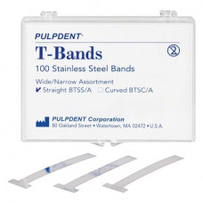 PCA T-Bands - matricaszalag, 100 db, sortiert, egyenes, acél