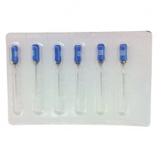 EndoMax (25 mm) (ISO 30), K-reszelő (kézzel), Fogantyú - műanyag ISO 30 ISO színkódolt, Nemesacél, 25 mm, 6 darab