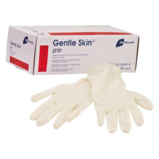 Gentle Skin (Grip) (S), Kesztyűk (Latex), nem steril, Egyszerhasználatos termék, Latex, S (kicsi), 100 darab