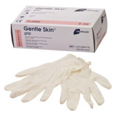 Gentle Skin (Grip) (XL), Kesztyűk (Latex), nem steril, Egyszerhasználatos termék, Latex, XL, 100 darab