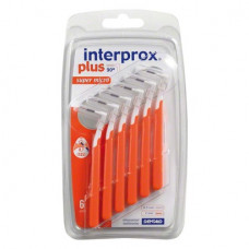 interprox (plus) (super micro) (0,50 mm ¦ 2,0 mm), Fogköztisztító kefe, narancs, színkódolt, 6 darab