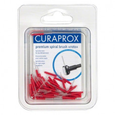 Curaprox CRA, Fogköztisztító kefe, Könyökdarab (CA, Ø 2,35 mm, ISO 204) piros, hengeres, 0,7 mm, 50 darab