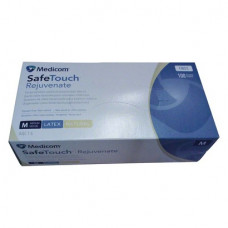 SafeTouch (Rejuvenate) (Medium), Kesztyűk (Latex), nem steril, Egyszerhasználatos termék, Latex, M (közepes), 100 darab