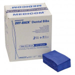 Dry-Back Dental Bibs (DB), Szalvéták, sötétkék, 3-rétegu, 33 cm x 45,5 cm, 500 darab