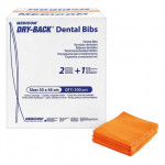 Dry-Back Dental Bibs, Szalvéták, narancs, 3-rétegu, 33 cm x 45,5 cm, 500 darab