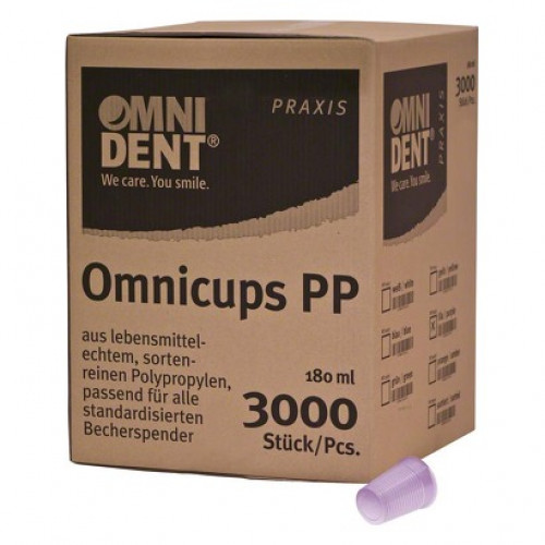 Omni (Omnicups) (P), Öblítopohár, lila, Polipropilén, 180 ml, 3000 darab