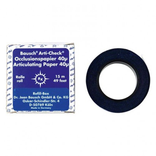 Occlusionspapier Arti-Check® 40 µ Nachfüllpackung 15 m blau, 16 mm, BK 1013