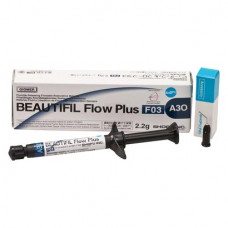 Beautifil (Flow Plus) (F03 - Low Flow) (A3) (Opaque), Tömőanyag (Kompozit), fecskendő, alacsony viszkozitású, hígan folyó, Hybrid-kompozit, 2,2 g, 1 darab