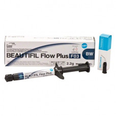 Beautifil (Flow Plus) (F03 - Low Flow) (Bleach), Tömőanyag (Kompozit), fecskendő, alacsony viszkozitású, hígan folyó, Hybrid-kompozit, 2,2 g, 1 darab