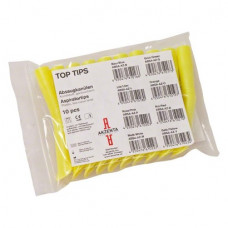 Top Tips, (124 x 16 mm) (Yellow), Elszívókanül, autoklávozható 134°C-ig, sárga, Műanyag, 10 darab