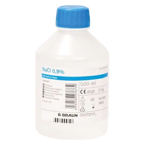NACL, Öblítés megoldás, Üveg, sterilen csomagolva, Nátrium-klorid: 0,90%, 500 ml, 1 darab