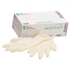 Micro-Touch (Coated) (S), Kesztyűk (Latex), nem steril, Egyszerhasználatos termék, Latex, S (kicsi), 100 darab