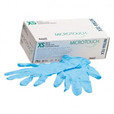 Micro-Touch (Nitra-Tex), (240 mm) (XS), Kesztyűk (Nitril), nem steril, Egyszerhasználatos termék, Nitril, XS, 100 darab