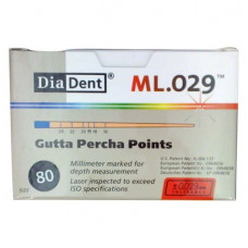 DiaDent® ML.029™ Guttapercha-csúcs, ISO 080, 120 darab