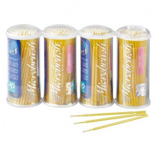 Microbrush® Applikatoren Tube Serie Packung 400 darab, gelb, fein