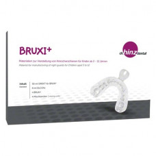 BRUXI+ - Set 50 ml DIRECT Silikon, 8 ml SILCOfix, 4 Abformlöffel, 4 Mischkanüllen, 1 Gebrauchsanleitung