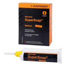 Harvard SuperSnap - Packung 2 x 50 ml Doppelkartusche Quick Medium grün, 12 Mischkanülen