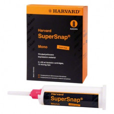 Harvard SuperSnap - Packung 2 x 50 ml Doppelkartusche Quick Mono blau, 12 Mischkanülen