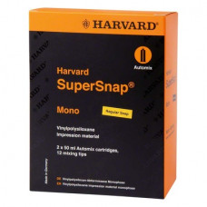 Harvard SuperSnap - Packung 2 x 50 ml Doppelkartusche Mono blau, 12 Mischkanülen