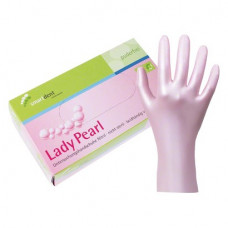 smart Lady Pearl Nitrilhandschuhe - Packung 100 Stück perlmutt rosa XS