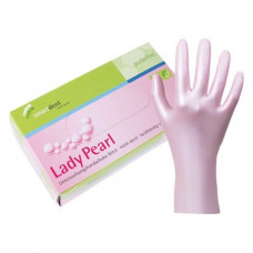 smart Lady Pearl Nitrilhandschuhe - Packung 100 Stück perlmutt rosa S