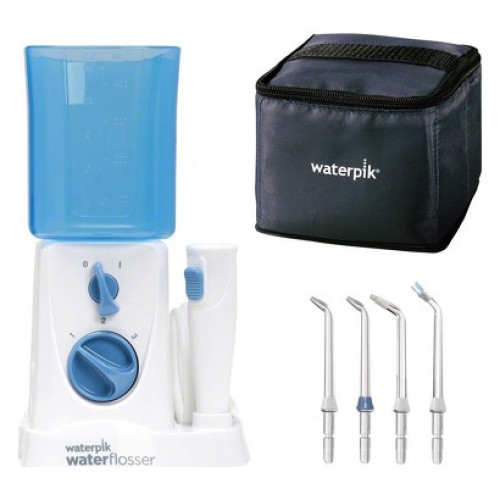 Waterpik® Munddusche Traveler WP-300E - Packung 1 Munddusche, 4 Tips, 1 Reiseetui