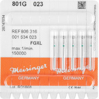 Diamanten 801, gyémántcsiszoló, zöld, ISO 023, HP, 5 darab