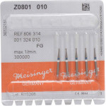 Diamanten Z0801, gyémántcsiszoló, kék, ISO 010, FG, 5 darab