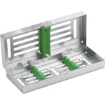 Instrumenten Kassette MINI - 1 db, zöld, 182 x 72 x 34 mm - 2772-1V