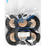 MEDIUM Rundbürste, kör-kefe, lószőr, fa mag, 2-sor, Ø 28/55 mm, 6 darab