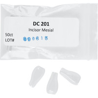 Bioclear Matrizensystem - csomag 50 Matrizen DC201, Schneidezahn mesial - 302011