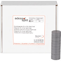 Splitcast tartozék, 100-as csomag, Rundmagnete 20 x 6 mm