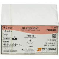 Glycolon® Monofil - 24 darabos csomag, , lila, 70 cm, HRT 18, USP 4/0 - PB 40605