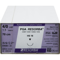 RESORBA® PGA - 24 darabos csomag, ,lila, 70 cm, HS 18, USP 4/0 - PA 11112