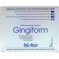 Gingiform Packung 50 ml Doppelkartusche heavy, rosa, 6 Mischer hellblau, spitz