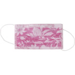 Monoart® Mundschutz Flower - Spenderbox 50 db mit Gummizug, rózsaszín - 217121