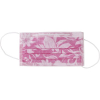 Monoart® Mundschutz Flower - Spenderbox 50 db mit Gummizug, rózsaszín - 217121