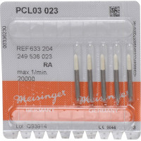 Prophy Clean Packung 5 darab, fehér, ISO 023, PCL03, grob, Länge 9 mm, RA