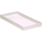 Cabinet Tray Nr. 19 - Stück 9,2 x 19,7 cm, weiß, ohne Einteilung - 20Z205A