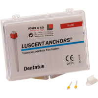 DEN LUSCENT üvegszálas gyökérstift, 1,45 mm, kicsi, sárga, 15 darab
