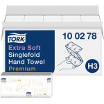 TORK® extra weiche Zickzack Handtücher (V-Falz) H3 System - Karton 15 x 200 db 2-lagig, extra puha, 23 x 22,6 cm, hochweiß -
