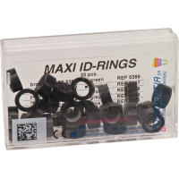 ID Ringe - 25 darabos csomag, Maxi fekete - 5367