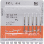 Diamant Z801L, gyémántcsiszoló, kék, ISO 014, FG, 5 darab