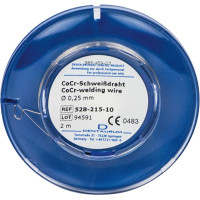CoCr Schfehérdraht Rolle 2 m Draht, Ø 0,25 mm