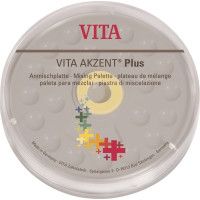 VITA AKZENT® Plus Anmischplatte - Stück Anmischplatte Kunststoff, mit 21 Mulden, Ø 144 mm VITA AKZENT® Plus Anmischplatte - Stück Anmischplatte Kunststoff, mit 21 Mulden, Ø 144 mm