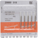 Diamanten Z0850, gyémántcsiszoló, kék, ISO 018, FG, 5 darab