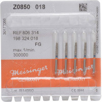 Diamanten Z0850, gyémántcsiszoló, kék, ISO 018, FG, 5 darab